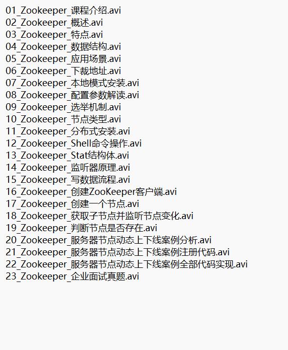 大數(shù)據(jù)技術之Zookeeper 視頻教程 下載 圖1